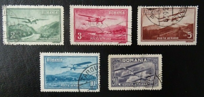 Romania LP 94 , Posta aeriana , Stampilate