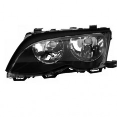 Far Bmw Seria 3 (E46), Sedan/Combi,10.2001-06.2005, Zkw Type, partea Stanga, tip bec H7+H7+W5W; electric; reflector negru; cu motor, DEPO