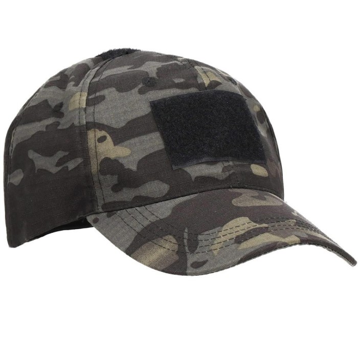 Sapca tactica cu cozoroc curbat, cu scai pentru atasare patch, unisex, culoare camuflaj Household NewTrend
