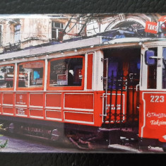 XG Magnet frigider - tematica turism - Turcia - Istambul Tramvaiul rosu Taksim