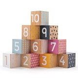 Cuburi din lemn - Invat sa numar PlayLearn Toys, BigJigs Toys