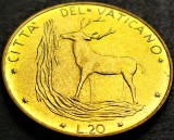 Cumpara ieftin Moneda 20 LIRE - VATICAN, anul 1972 * cod 5285 B - Papa Paul VI-lea = UNC, Europa