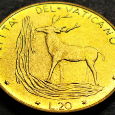 Moneda 20 LIRE - VATICAN, anul 1972 * cod 5285 B = UNC - Papa Ioan Paul VI-lea