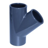 Fiting PVC-U 45&deg; Teu cu Mufă 32mm PN16, Racorduri pentru Irigații