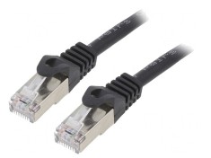 Patch Cord Ethernet Negru 3m RJ45 Cat6