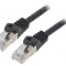 Patch Cord Ethernet Negru 3m RJ45 Cat6