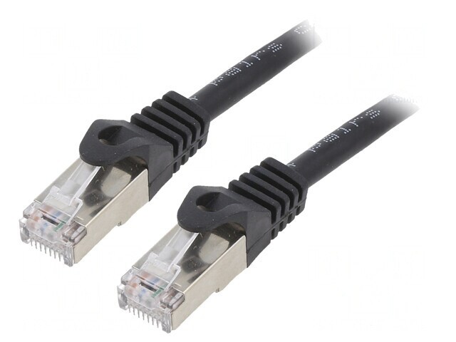 Patch Cord Ethernet Negru 3m RJ45 Cat6