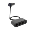 Distribuitor auto 12V /24V 3 prize 80W + 2x USB 3.4A + Voltmetru SAL SAU80W