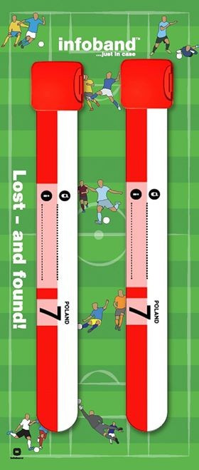 Bratara reutilizabila de identificare pentru copii infoband set 2 bratari Polonia