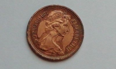 M3 C50 - Moneda foarte veche - Anglia - Half penny - 1971 foto