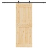 VidaXL Ușă glisantă cu set de feronerie 85x210 cm, lemn masiv de pin 3332720