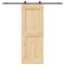 vidaXL Ușă glisantă cu set de feronerie 85x210 cm, lemn masiv de pin 3332720