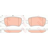 Set placute frana Trw GDB1831, parte montare : Punte spate