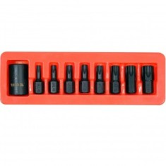 Set 9 biti de impact Torx, Yato YT-10664, cu adaptor 1/2&quot;, Cr-Mo