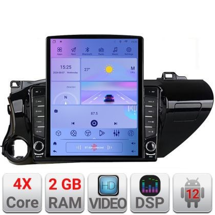Navigatie TOYOTA Hilux 2016- K-TY59 ecran tip TESLA 9.7&quot; cu Android Radio Bluetooth Internet GPS WIFI 2+32 DSP Quad Co CarStore Technology