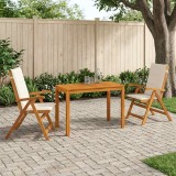 Cumpara ieftin Set de masa pentru gradina natural Lemn Solid de Acacia