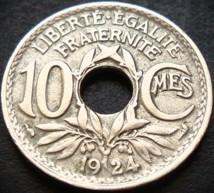 Moneda istorica 10 CENTIMES - FRANTA, anul 1924 * cod 2500