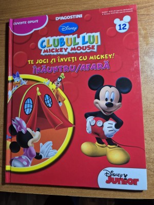 carte pentru copii - clubul lui mickey mouse - inauntru/afara - din anul 2013 foto