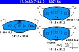 ATE 13.0460-7164.2 set placute frana,frana disc