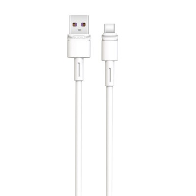 Cablu Date si Incarcare USB la USB Type-C XO Design NB-Q166, 1 m, 5A, Alb foto