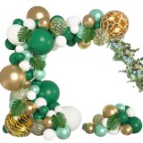 Cumpara ieftin Set arcada baloane decorative Jungle Safari din 91 piese, aranjament pentru petrecere, calitate latex Extra, Verde, ANTADESIM