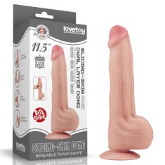 Dildo - 11.5&amp;#039;&amp;#039; King Sized Sliding Skin Dual Layer Dong (29cm) foto