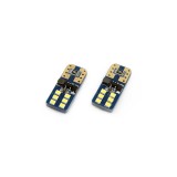 Cumpara ieftin Set becuri auto cu LED CANBUS UltraBright compatibil T10e W5W 12 SMD Alb 12 24V, destinat competitiilor auto sau off-road