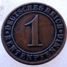 7.676 GERMANIA WEIMAR 1 RENTENPFENNIG 1924 D