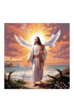 Kit de cusut cu model preimprimat Iisus 46x46cm pentru &icirc;ncepători 11 modele &ndash; 46x46cm