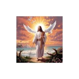 Kit de cusut cu model preimprimat Iisus 46x46cm pentru &icirc;ncepători 11 modele &ndash; 46x46cm