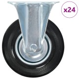 vidaXL Roți fixe, 24 buc., 125 mm 277969