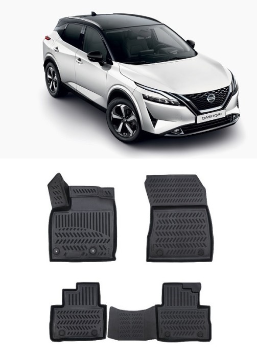 Covoare cauciuc tavita compatibile Nissan Qashqai III 2021- Cod: 3D AP-1197 A80-X212