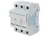 Clemă Siguranțe Cilindrice 10.3x38mm pentru Șină DIN 30A