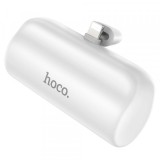 Baterie Externa HOCO J106, 5000mAh, 10W, Lightning, Alba