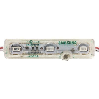 LED modul 3x5630 alb rece 12Vdc IP66 Samsung foto