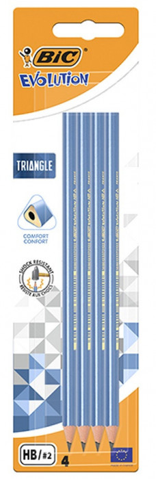 Bic Set 4 Creioane Grafit Triunghiulare 824615