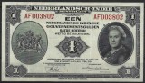 !!! F RARR : INDIILE OLANDEZE - 1 GULDEN 1943 - P 111 - UNC / CEA DIN SCAN