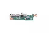 Modul conector USB, audio si card reader Laptop, Asus, VivoBook 15 X509B, X509BA, X509D, X509DA, X509DJ, X509DL, X509F, X509FA, X509FAC, X509FB, X509F