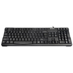 Tastatura A4Tech KR750, Wired, USB, 440 x 25 x 140 mm, Taste Numerice, Gravate, Rotunjite, Negru