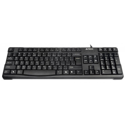Tastatura A4Tech KR750, Wired, USB, 440 x 25 x 140 mm, Taste Numerice, Gravate, Rotunjite, Negru foto
