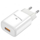 Incarcator Retea Prestico F7, 12W, 2.4A, 1 x USB-A, Alb, Universal