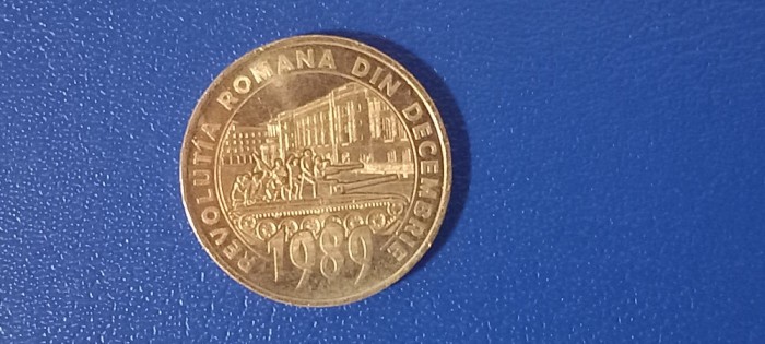 Moneda Comemorativa 50 bani 2019 Revolutia Romana Decembrie 1989