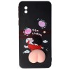 Husă TPU 3D Squishy Neagră pentru Samsung Galaxy A01 Core
