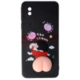 Husă TPU 3D Squishy Neagră pentru Samsung Galaxy A01 Core