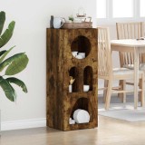 vidaXL Bufet Stejar fumuriu 40 x 35 x 100.5 cm Lemn compozit 891309