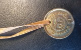 VINTAGE Vigoss Gold Tone Coin Necklace