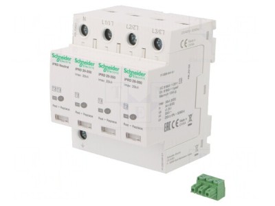 Limitator de supratensiuni Tip 2 3P+N DIN A9L20601 foto