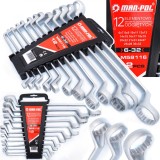 Set 12 chei inelare cu cot 6-32mm 12bucati piese Chrome-Vanadium Cr-V (M58116)