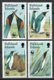 Insulele Falkland 1991 Mi 538/41 MNH - WWF: Pinguinul Regelui