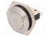 Intrerupator anti-vandalism, ON-(ON), &Oslash;25.8mm, BULGIN, MP0038/3